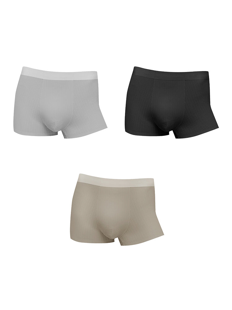 3 Pack Ultra-Comfortable Men's Breathable Trunks with Antibacterial Gusset