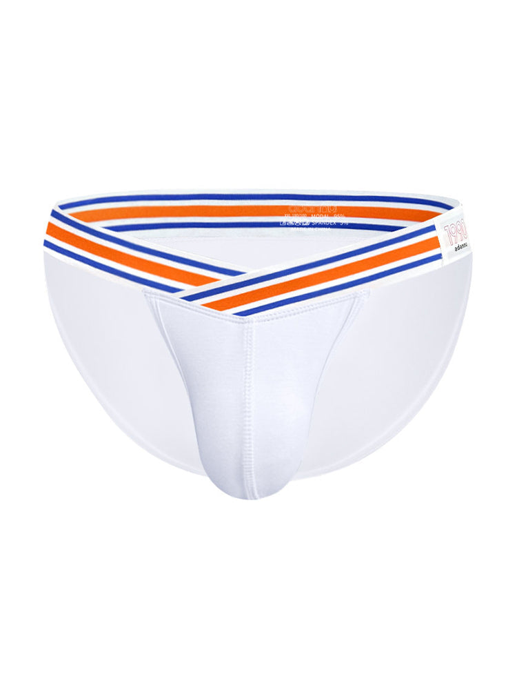 2-pack Men's Striped V-waist High-cut Briefs