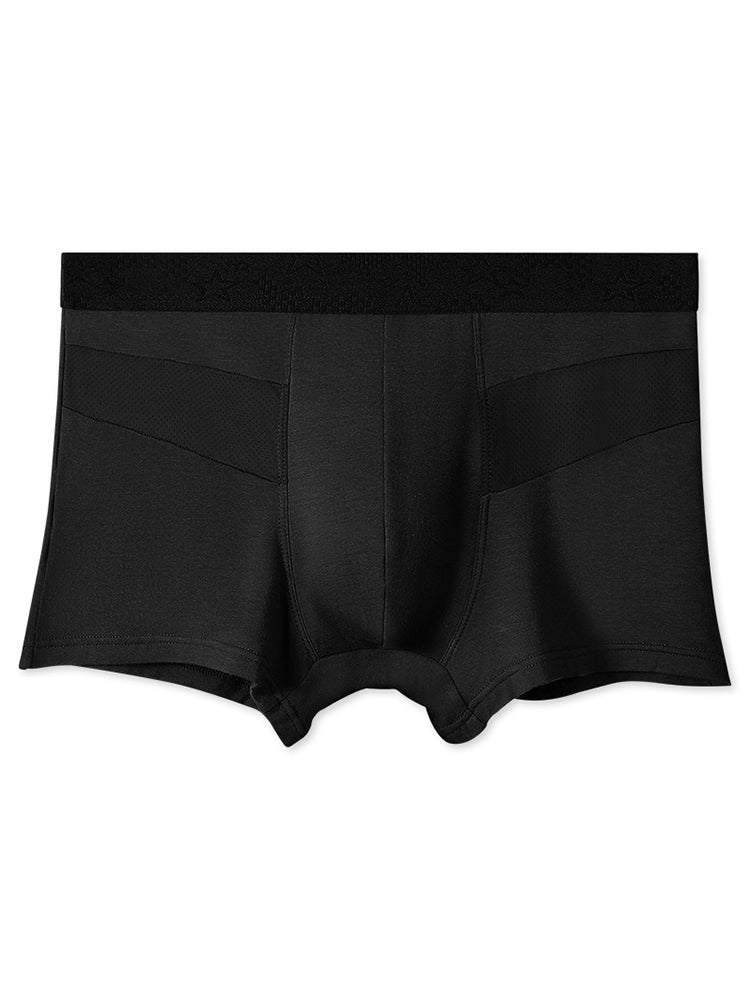 3 Pack Men's Breathable Splicing Mesh Trunks