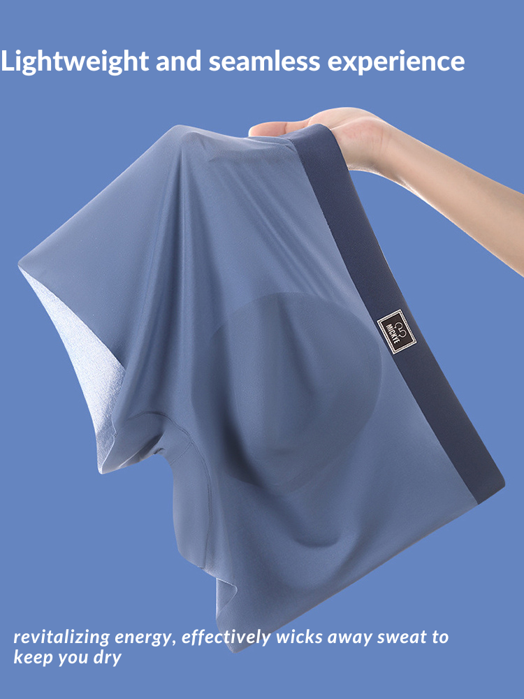 4 Pack Men's Seamless Antibacterial Boxers Briefs