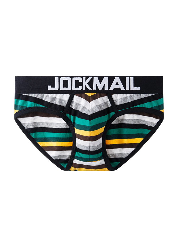 2 Pack Colorful Striped Men's Briefs