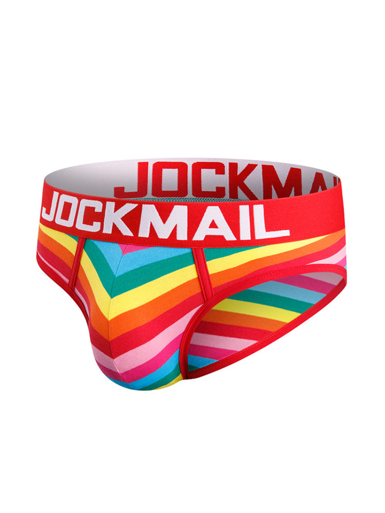 2 Pack Colorful Striped Men's Briefs