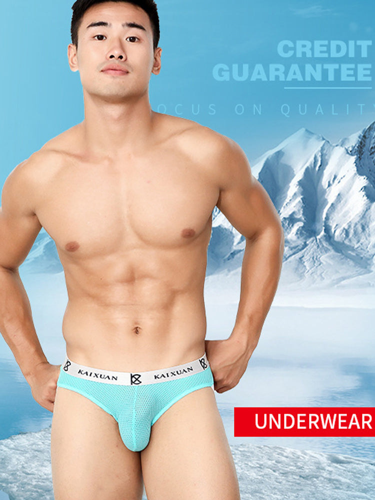 3 Pack Men's Soft Elastic Comfortable Breathable Low Waist Sexy Thong