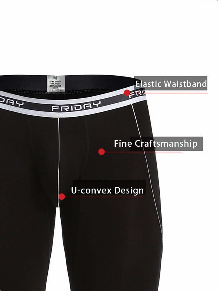 Men's Warm Pants Thin Fleece Casual Thermal Pants