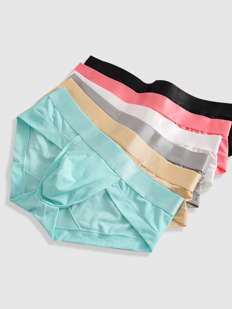 3 Pack Men's Anti-Bacterial Jacquard Briefs