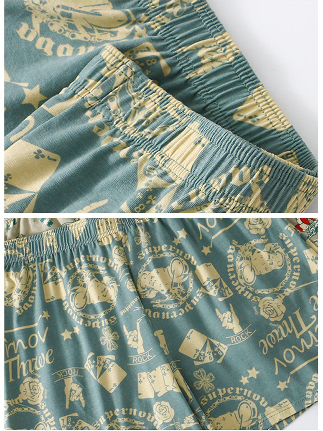 2 Pack Men's Relaxed Printed Cotton Boxers