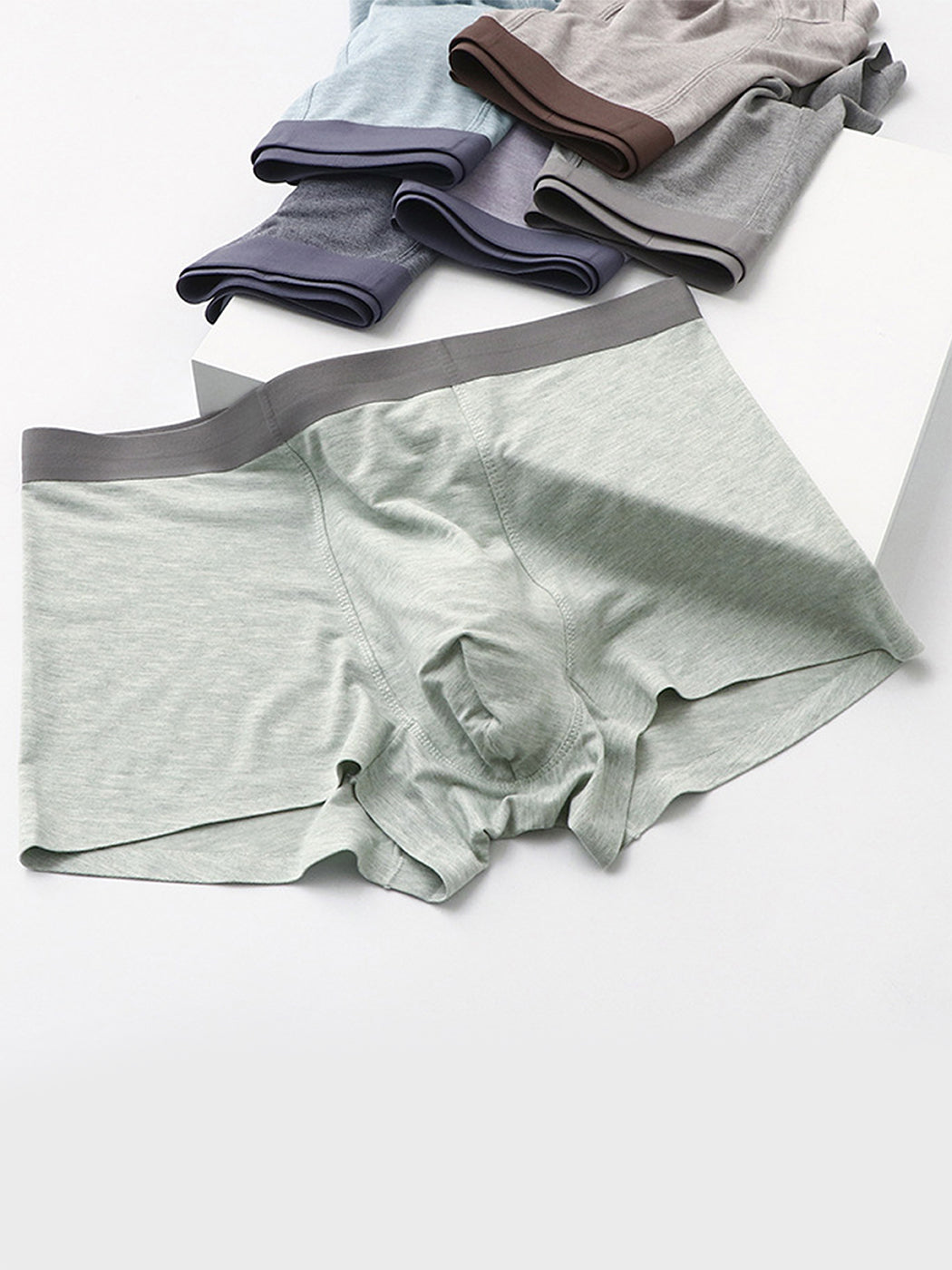 2 Pack Men's U Convex Pouch Trunks