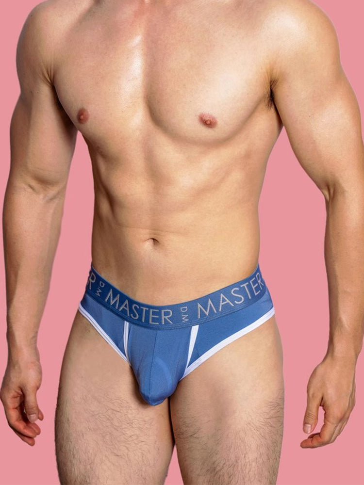 3 Pack Men's High Elasticity Quick-Dry Gun Egg Separation Wide Waist Briefs