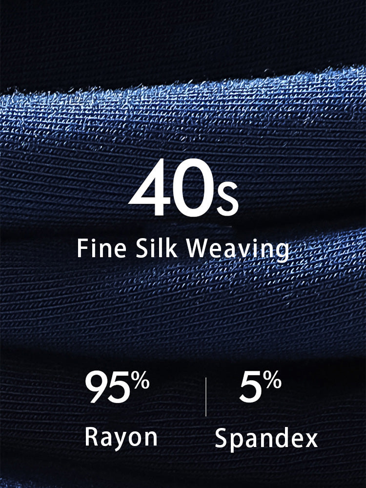 4 Pack Men's Solid Color Separation Pouch Style Separated Breathable Rayon Trunks