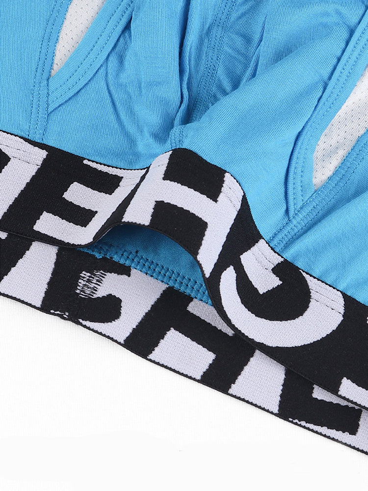 2 Pack Men's Long-Leg Anti-Chafing Performance Boxer Briefs