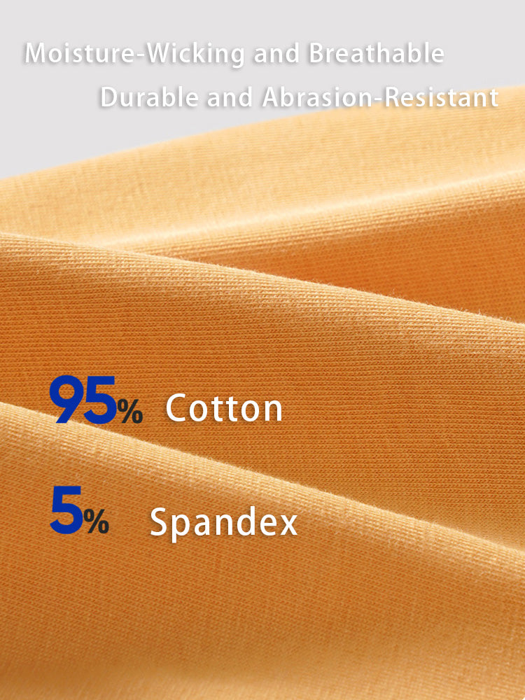 3 Pack Men's Cotton Breathable Antibacterial Quick-Dry U-Shaped Trunks