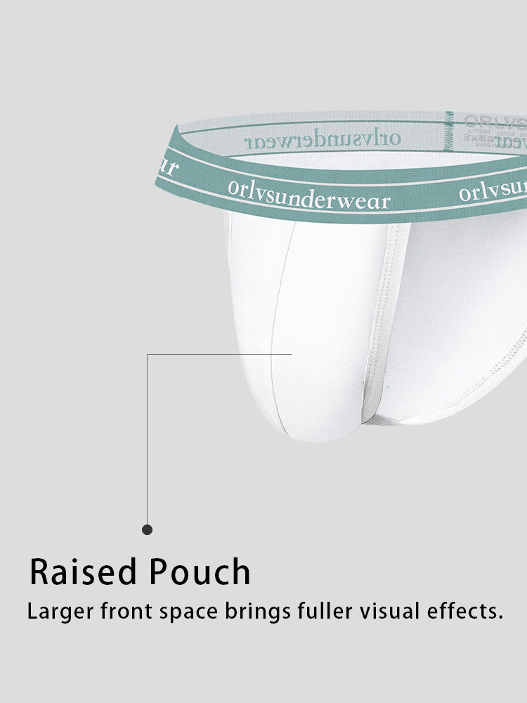 2 Pack Men's U-Pouch Gym Fitness Breathable Cotton Briefs