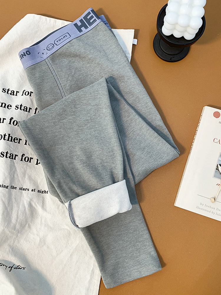 Men's Thermal Pants with Fleece Lining, Thickened Sports Base Layer Pants