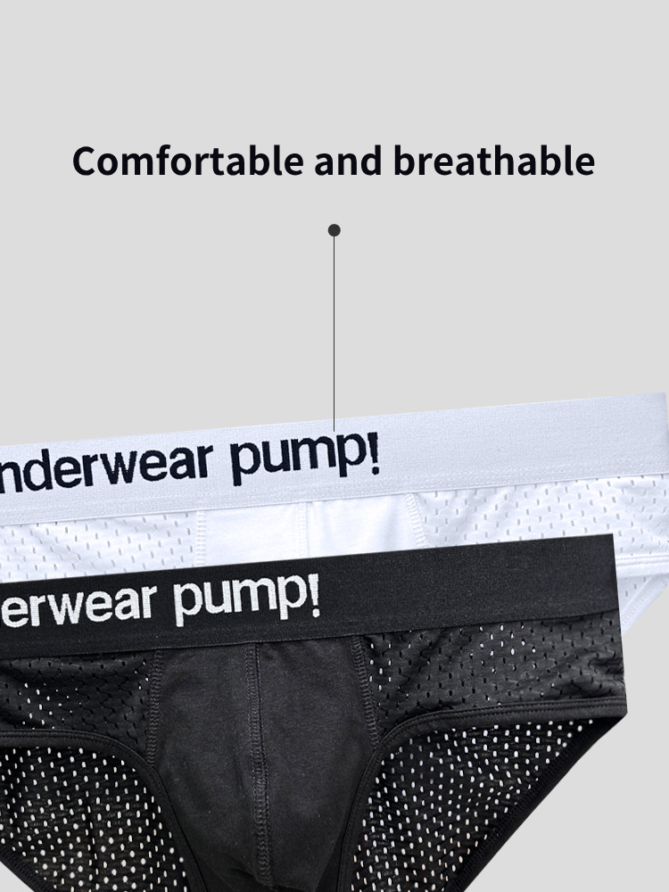 2-pack Men's Sports Mesh Breathable Briefs