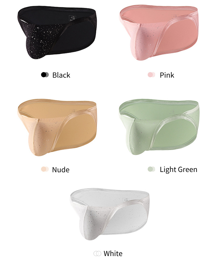 3-pack Men's Sexy Breathable U-convex Big Pouch Bikini