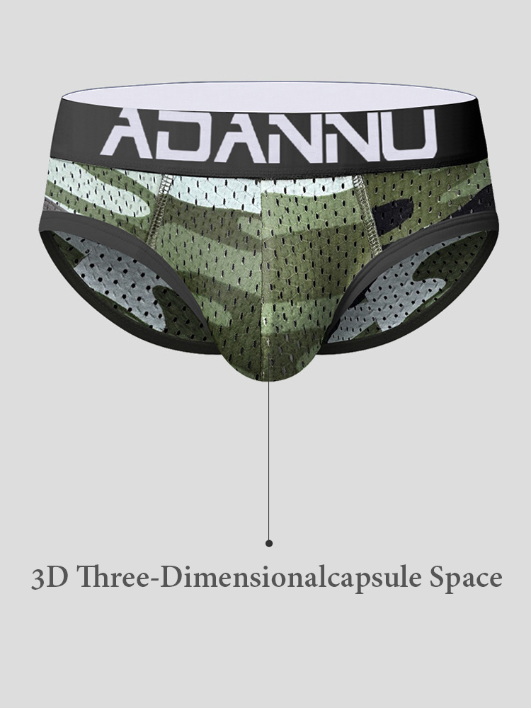 Men's Breathable Mesh Hip-lifting Briefs