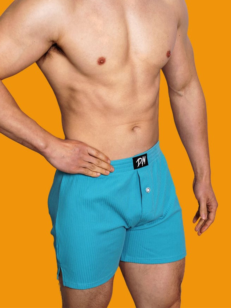 2 Pack Low-Rise Cotton Casual Solid Boxers