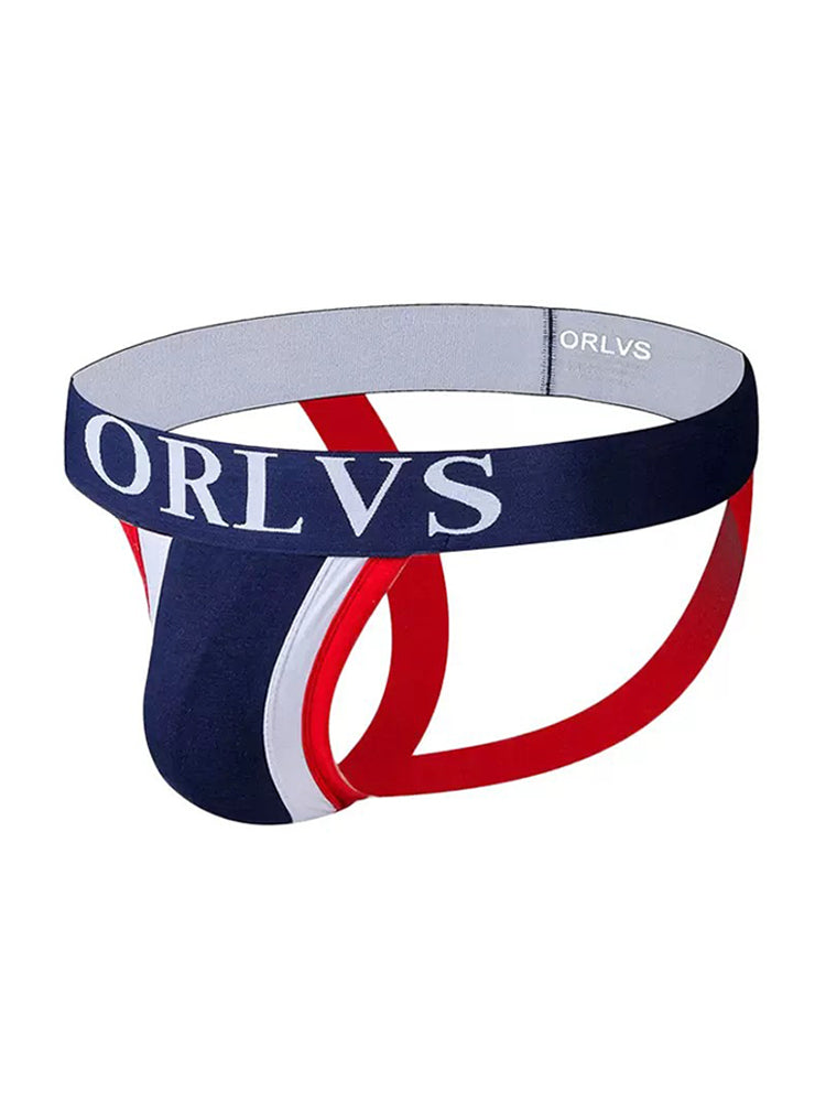 3 Pack Men's U-Pouch Striped Sexy Jockstraps