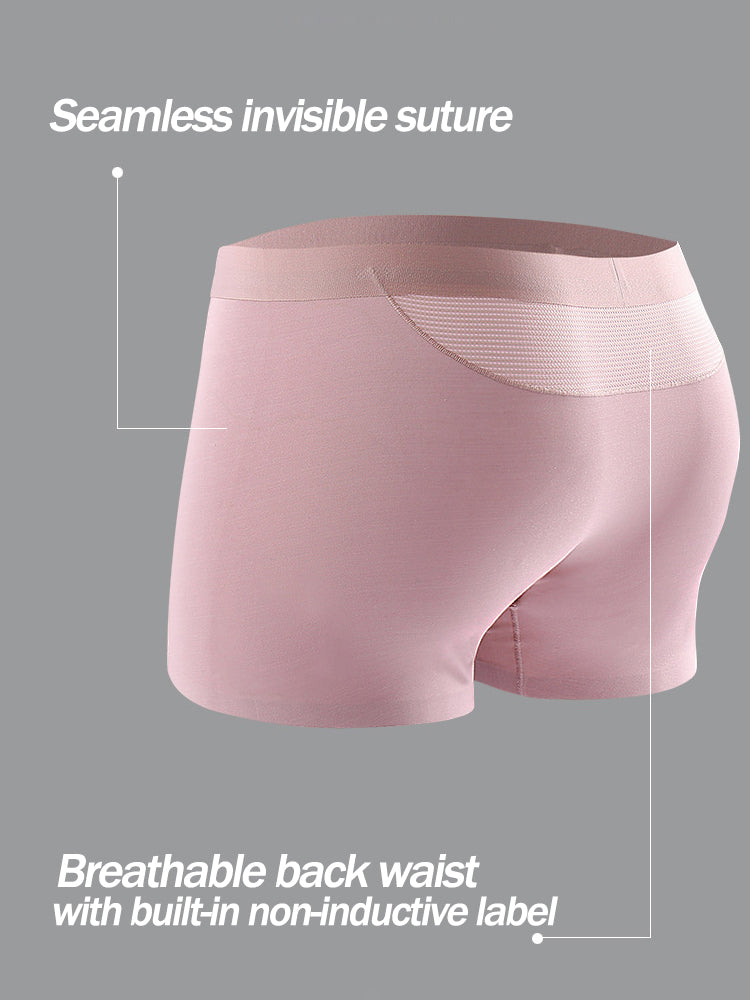 2 Pack Men's Breathable Seamless Modal Trunks