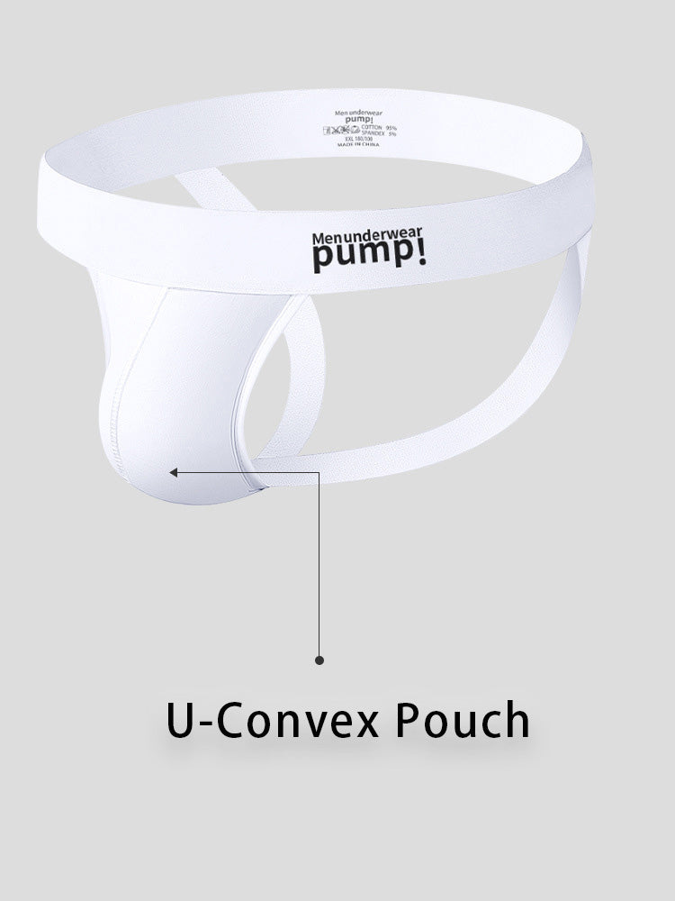 2 Pack Men's Sexy Thin Breathable Hip-Lifting Jockstrap