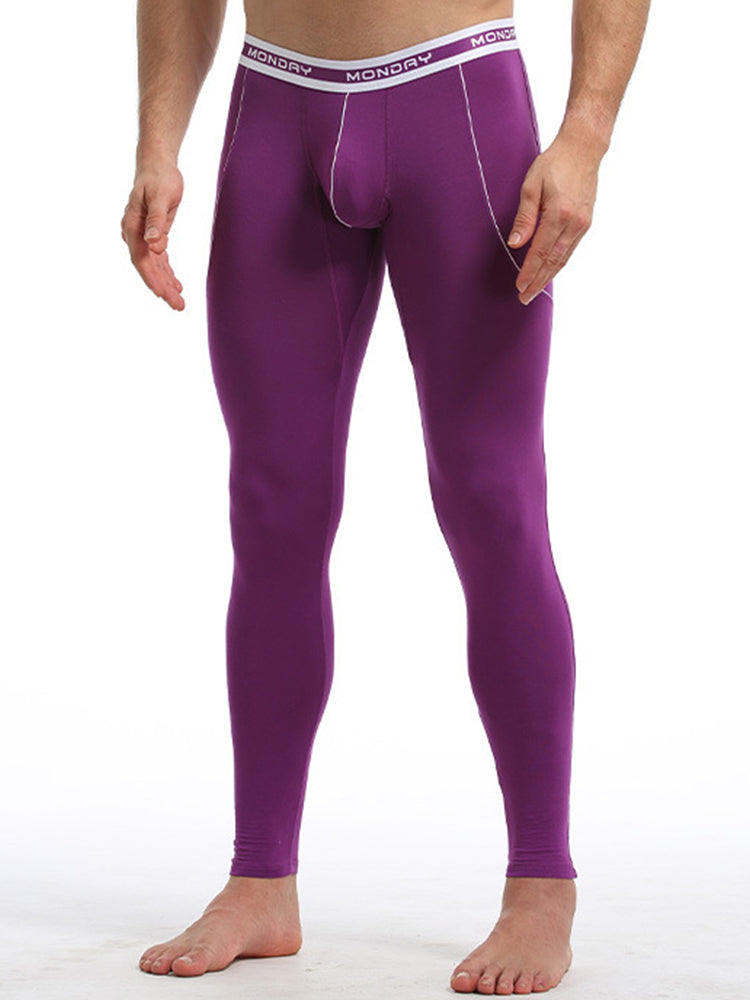 Men's Thermal Pants Bamboo Fiber Casual Thermal Pants