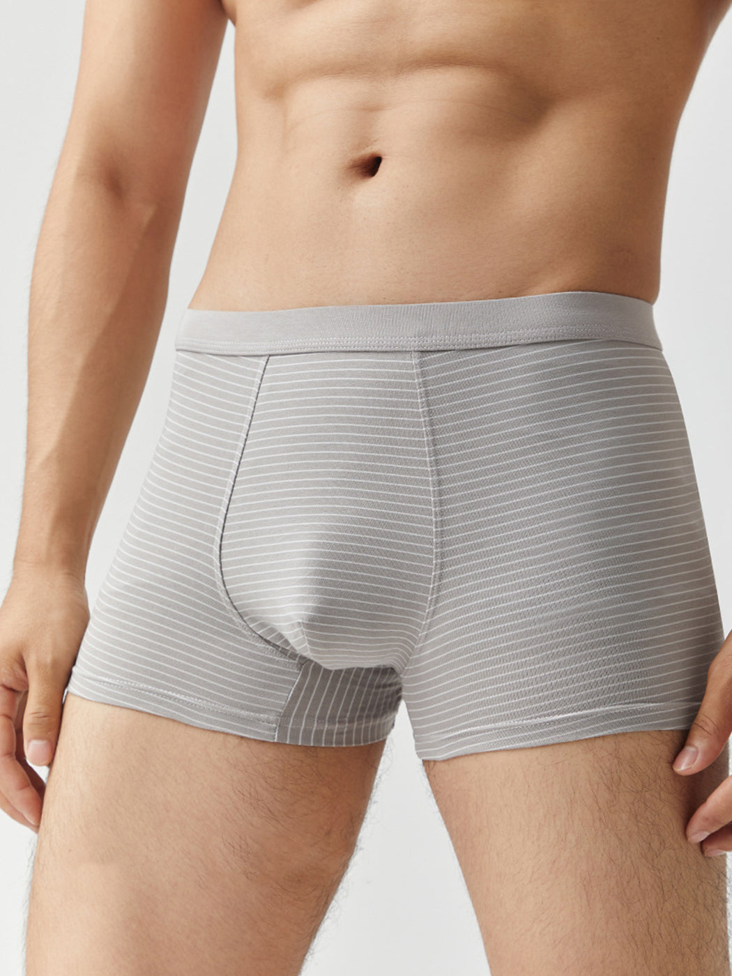 3 Pack Men's Striped Trunks for Ultimate Comfort