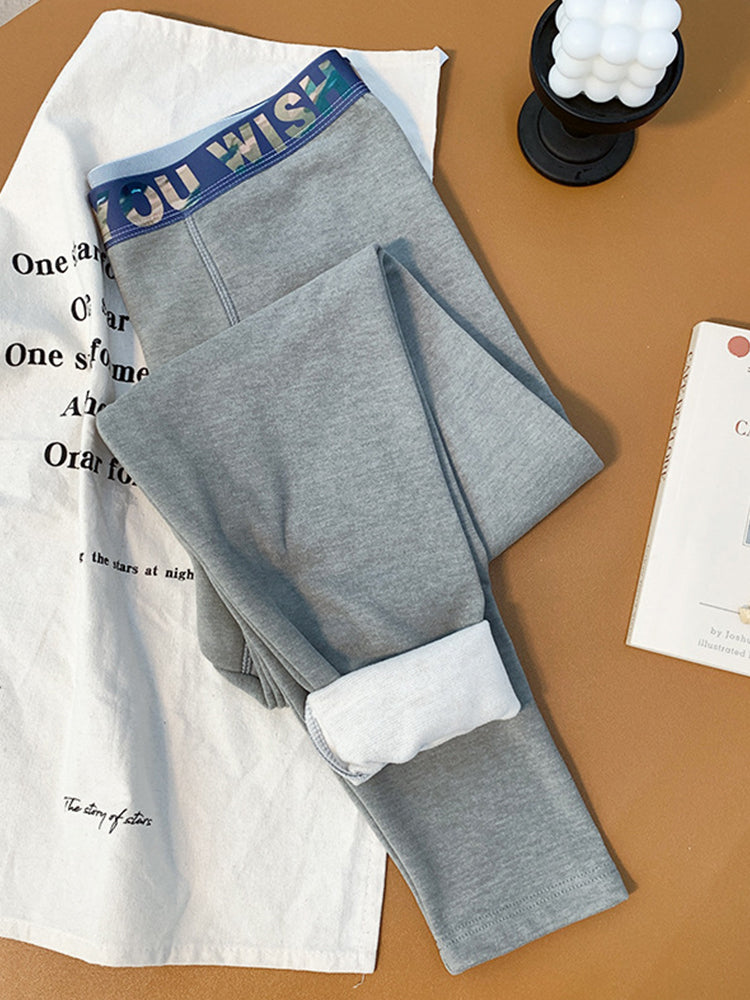 Men's Thermal Pants with Fleece Lining, Thickened Sports Base Layer Pants