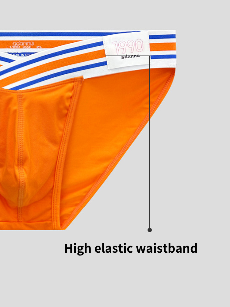 2-pack Men's Striped V-waist High-cut Briefs