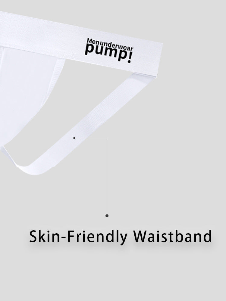 2 Pack Men's Sexy Thin Breathable Hip-Lifting Jockstrap