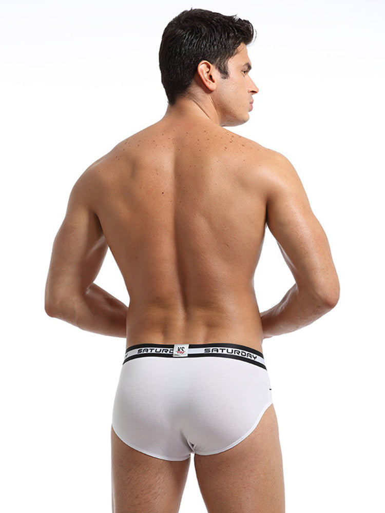 3 Pack Men's Comfortable Sporty Breathable Low-Waist Sexy Briefs
