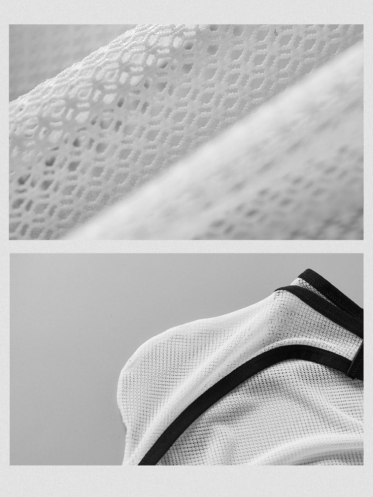 2 Pack Men's U-Pouch Sheer Mesh Briefs