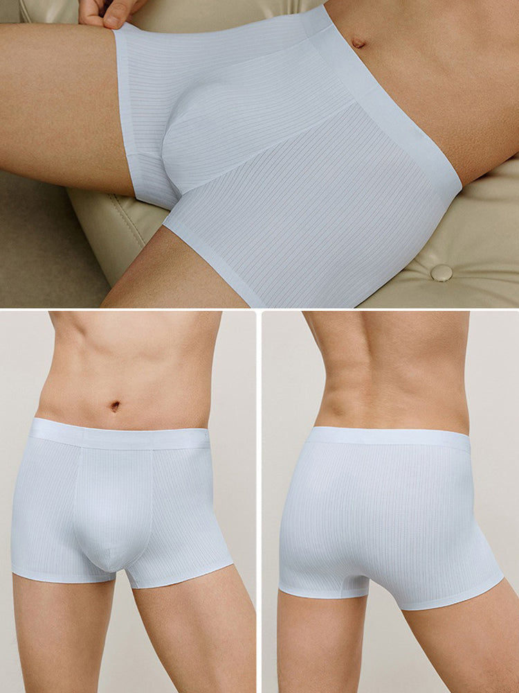 3 Pack Ultra-Comfortable Men's Breathable Trunks with Antibacterial Gusset