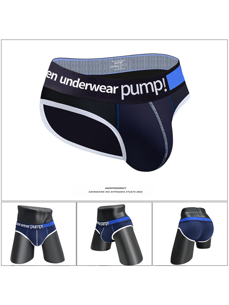 2 Pack Men's Middle-Rise Cotton Sexy Briefs