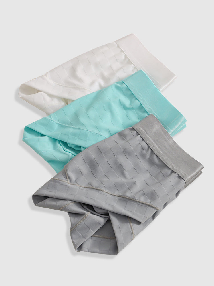 3 Pack Men's Anti-Bacterial Jacquard Briefs