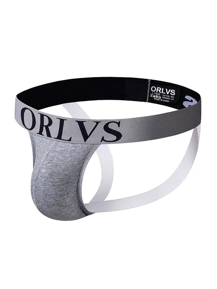 3 Pack Men's U-Pouch Striped Sexy Jockstraps