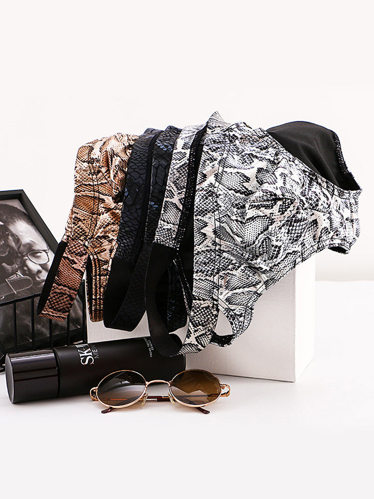 2-pack Men's Snake Print Hollow Briefs