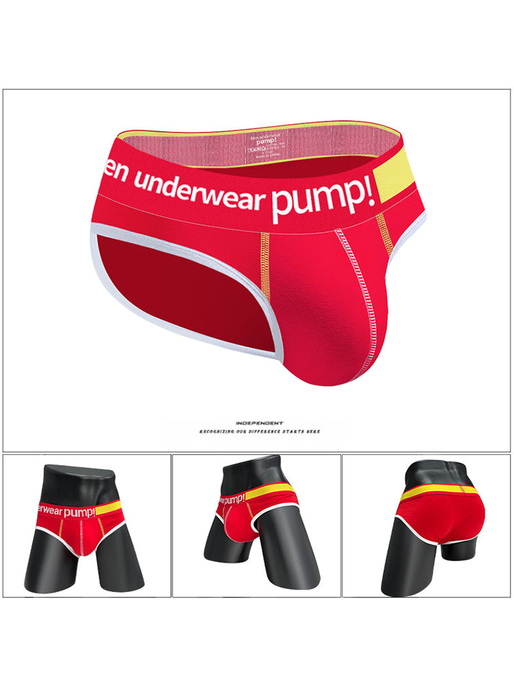 2 Pack Men's Middle-Rise Cotton Sexy Briefs