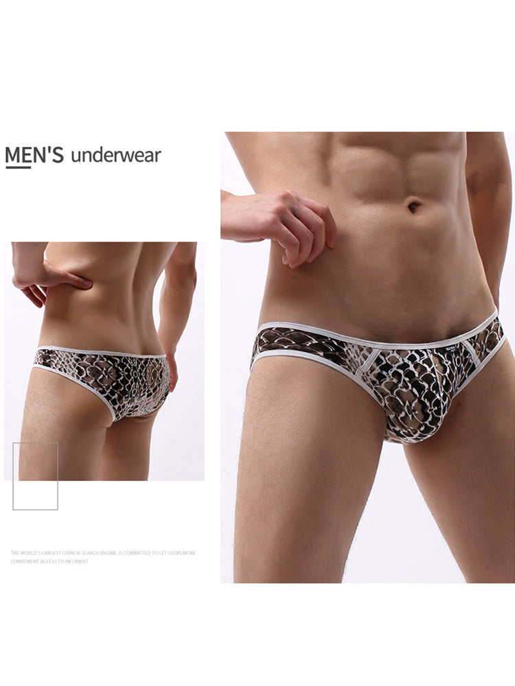 3-pack Men's Nylon Low-rise U-shaped Briefs