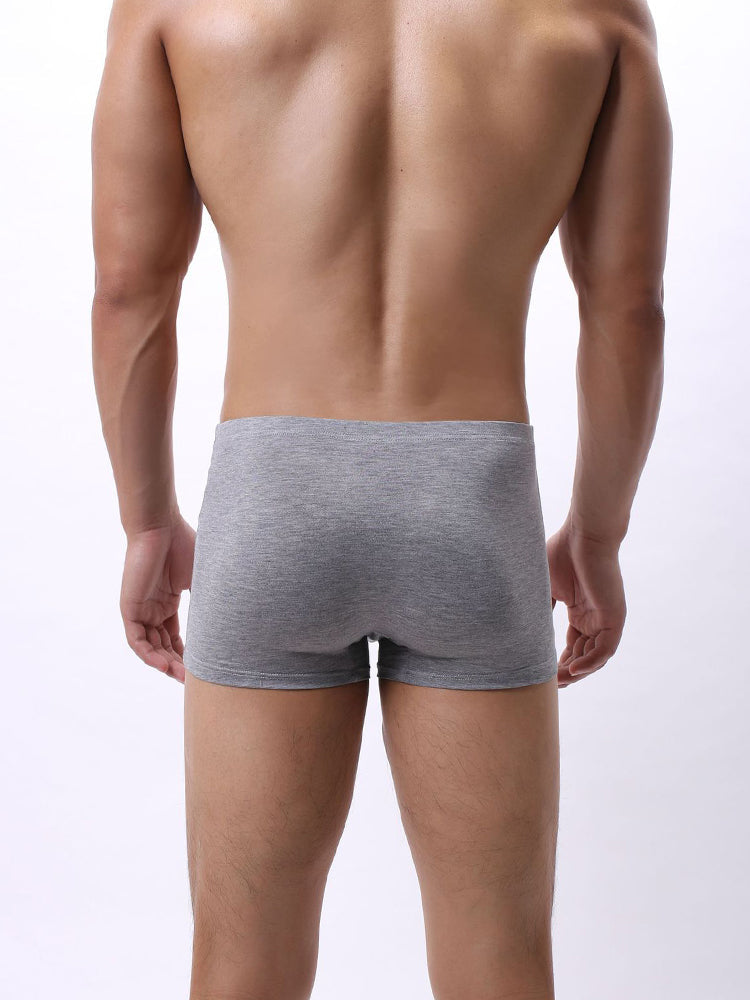 3-pack Men's Bamboo Fiber U-pouch Boxer Briefs