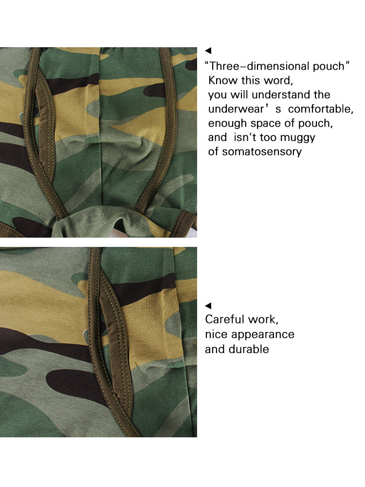 Men's Camouflage Low-Rise Sport Trunk