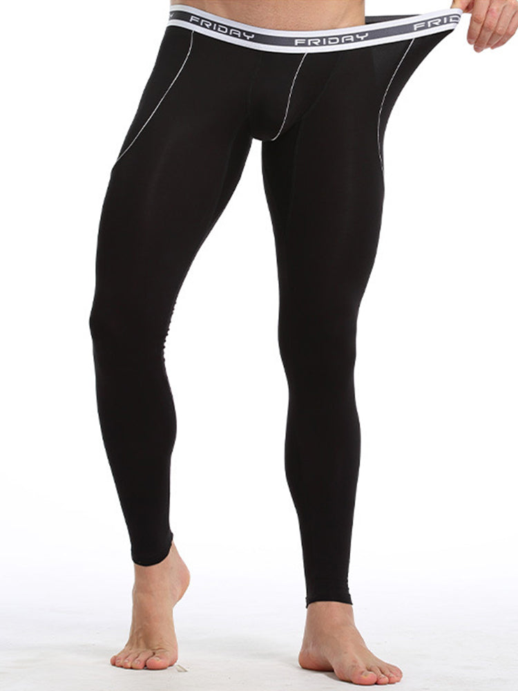 Men's Thermal Pants Bamboo Fiber Casual Thermal Pants