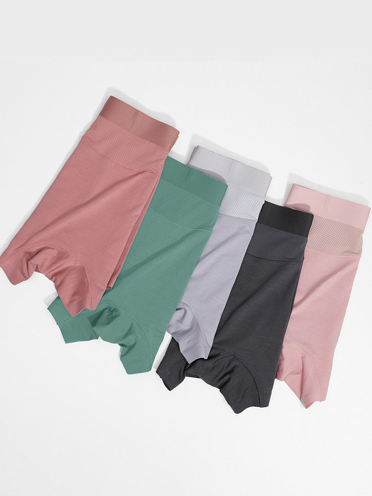 3 Pack Men's 3D Pouch Seamless Modal Trunks