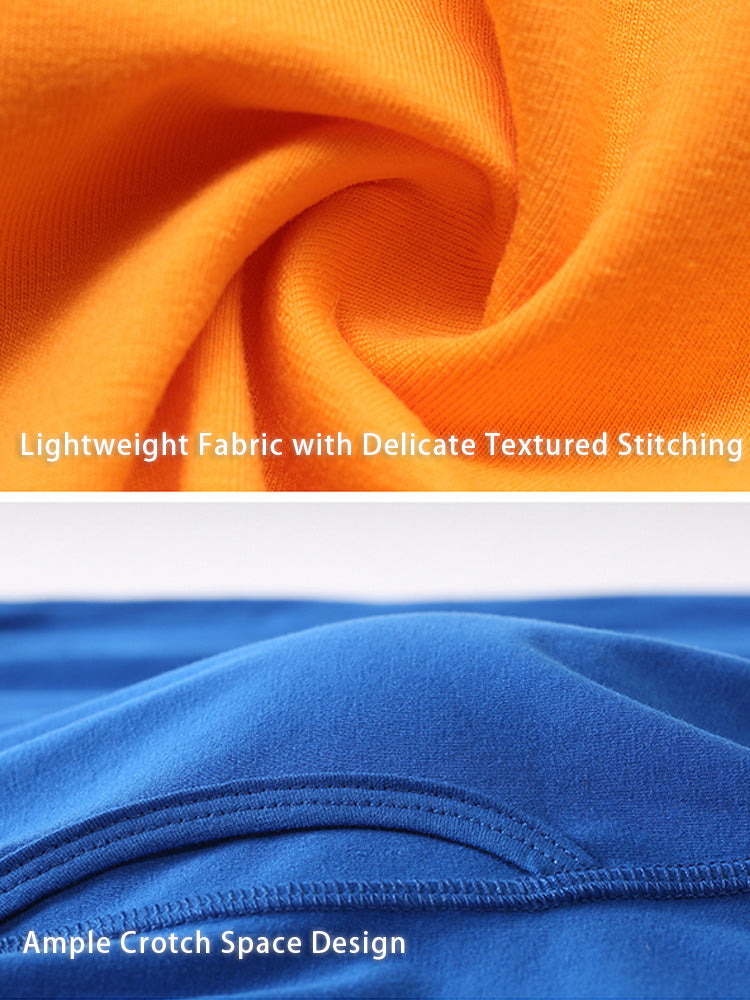 Men's Cotton Long-Length Anti-Chafing Boxers Briefs & Midway Briefs