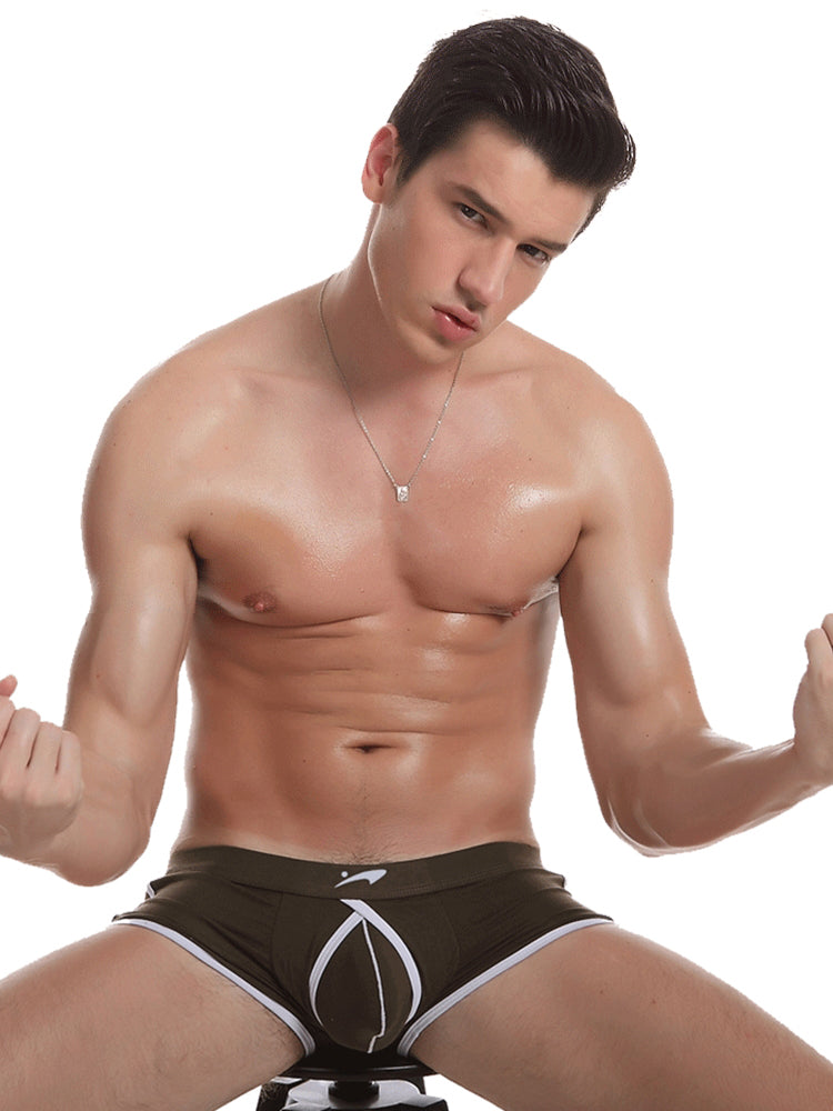 3 Pack Men's Modal U-convex Large Pouch Arrow Pants Breathable Boxer Briefs