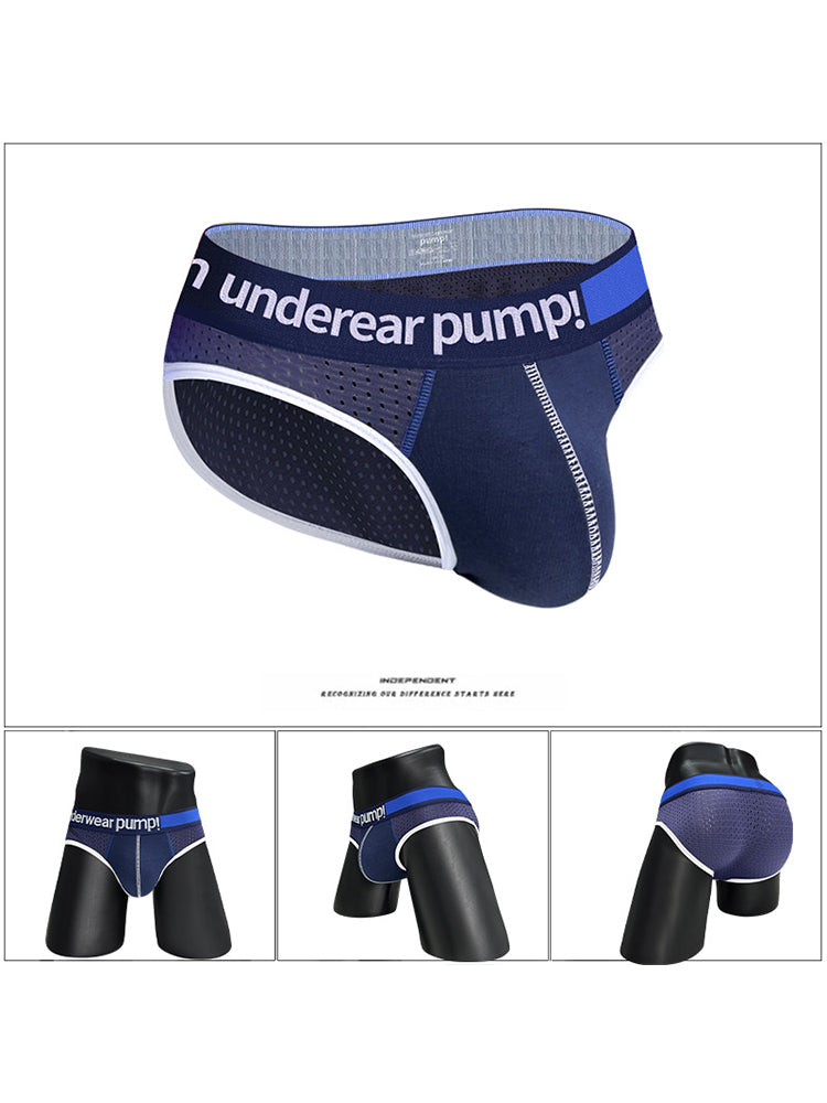 2 Pack Men's Middle-Rise Cotton Sexy Briefs