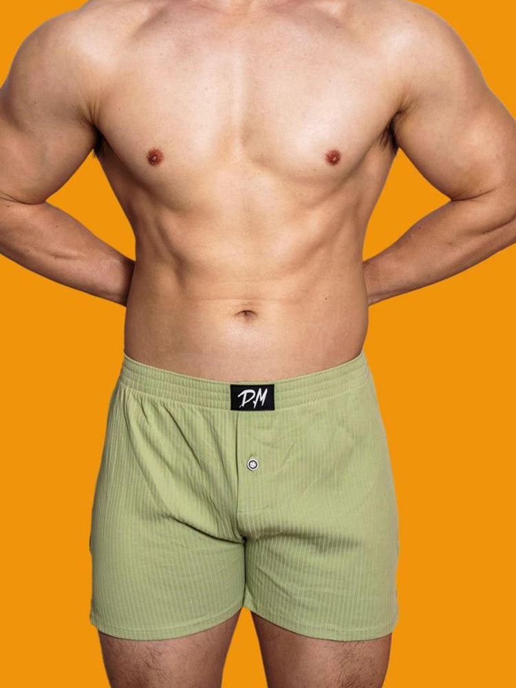 2 Pack Low-Rise Cotton Casual Solid Boxers