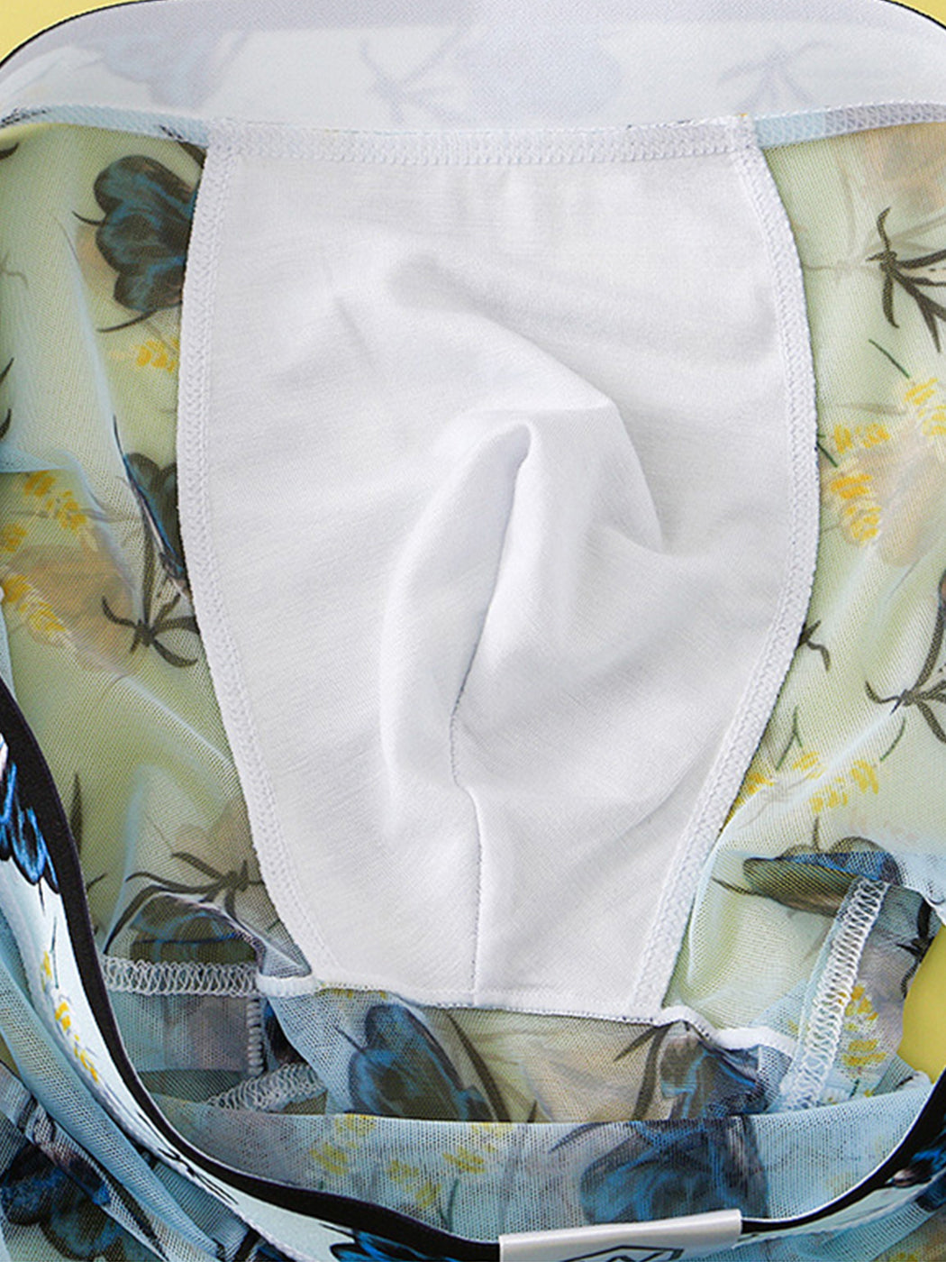 4 Pack Men's Sexy Printed Mesh Trunks