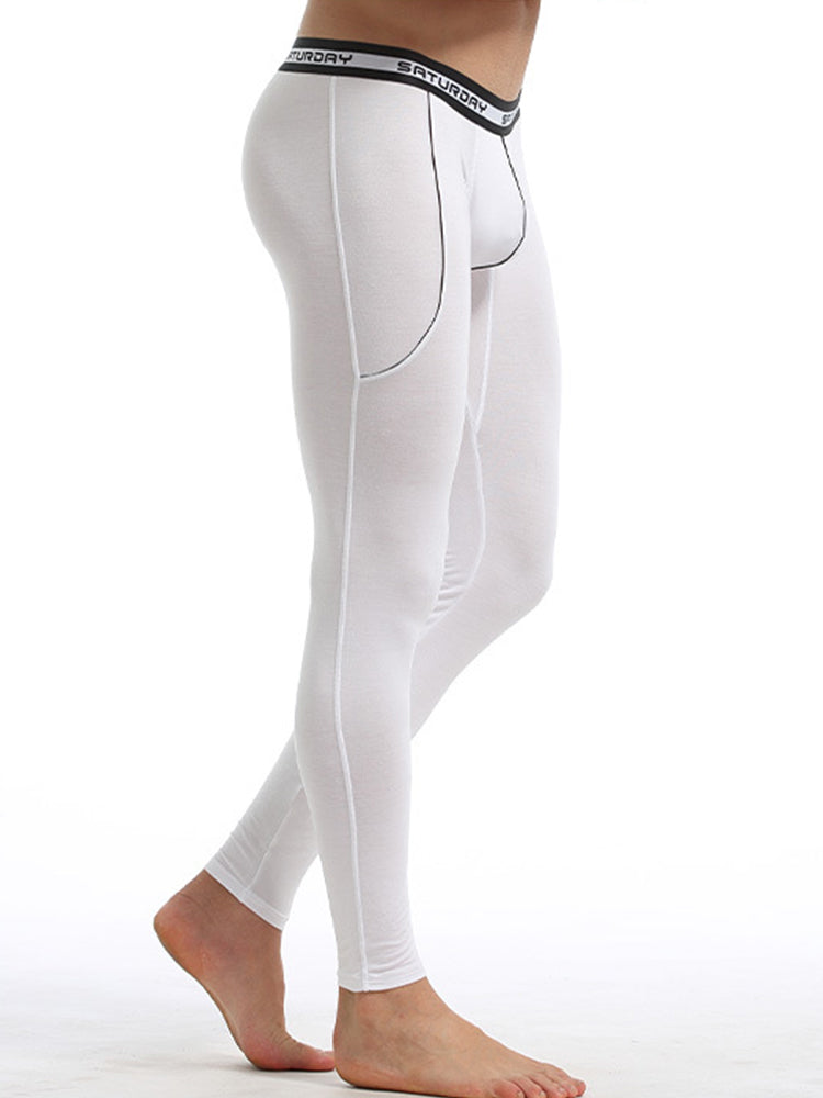 Men's Thermal Pants Bamboo Fiber Casual Thermal Pants