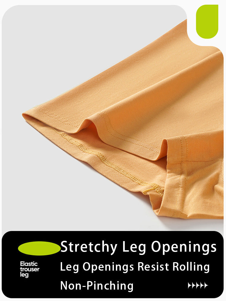 3 Pack Men's Cotton Breathable Antibacterial Quick-Dry U-Shaped Trunks