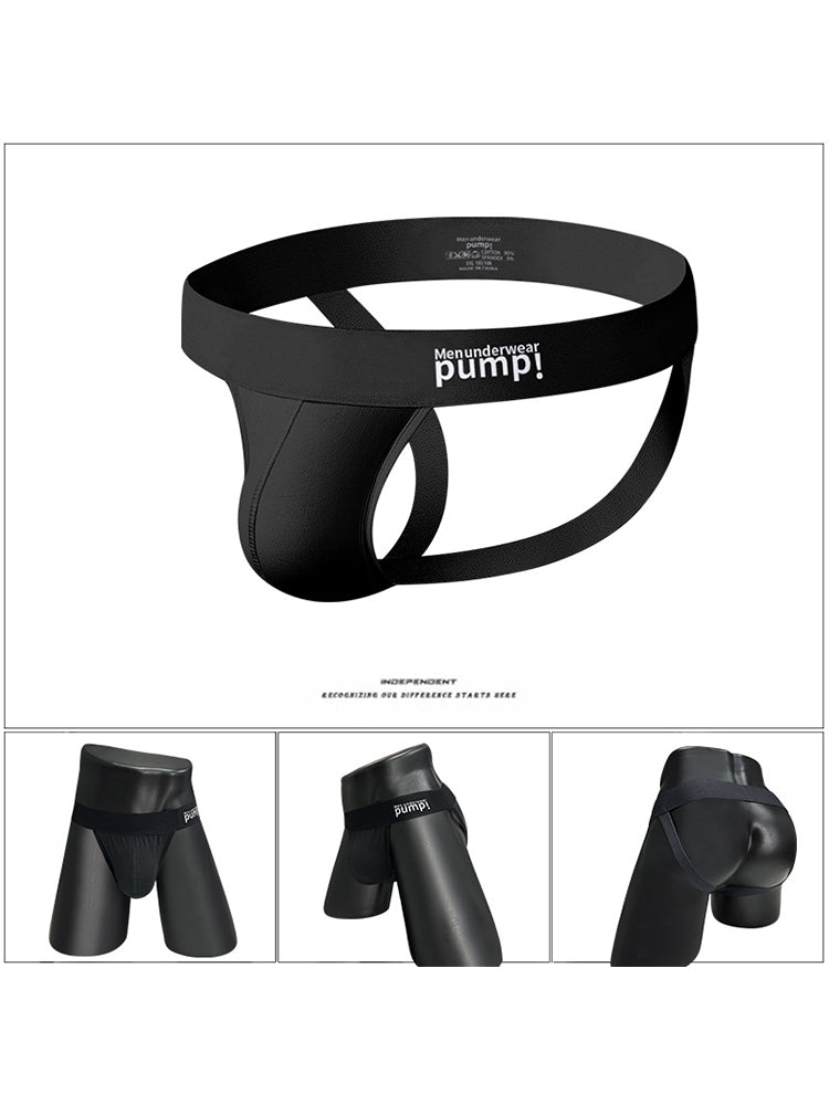 2 Pack Men's Sexy Thin Breathable Hip-Lifting Jockstrap